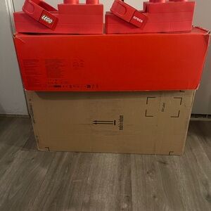 Lego Men's Bright Red Block-Style Sandals with Strap